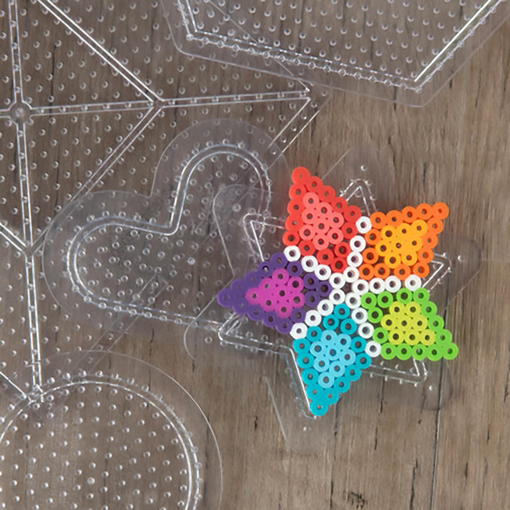 Small &amp; Large Basic Shapes Clear Pegboards - 5 Ct