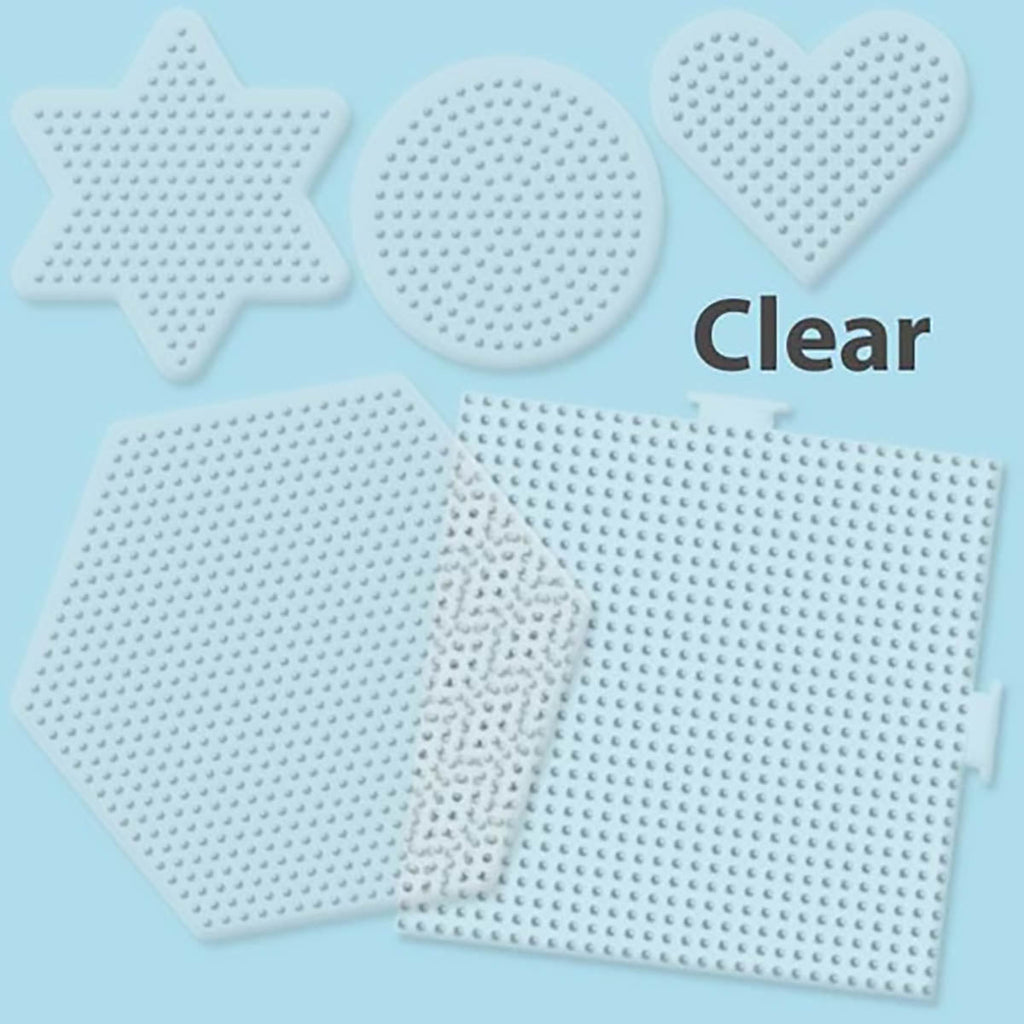 Small &amp; Large Basic Shapes Clear Pegboards - 5 Ct