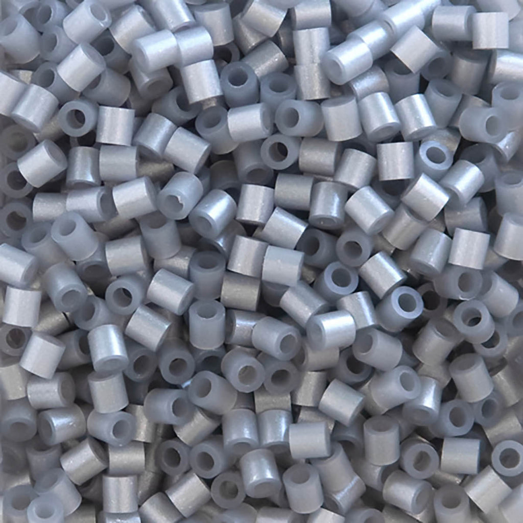 1000 Perler Beads - Pearl Silver