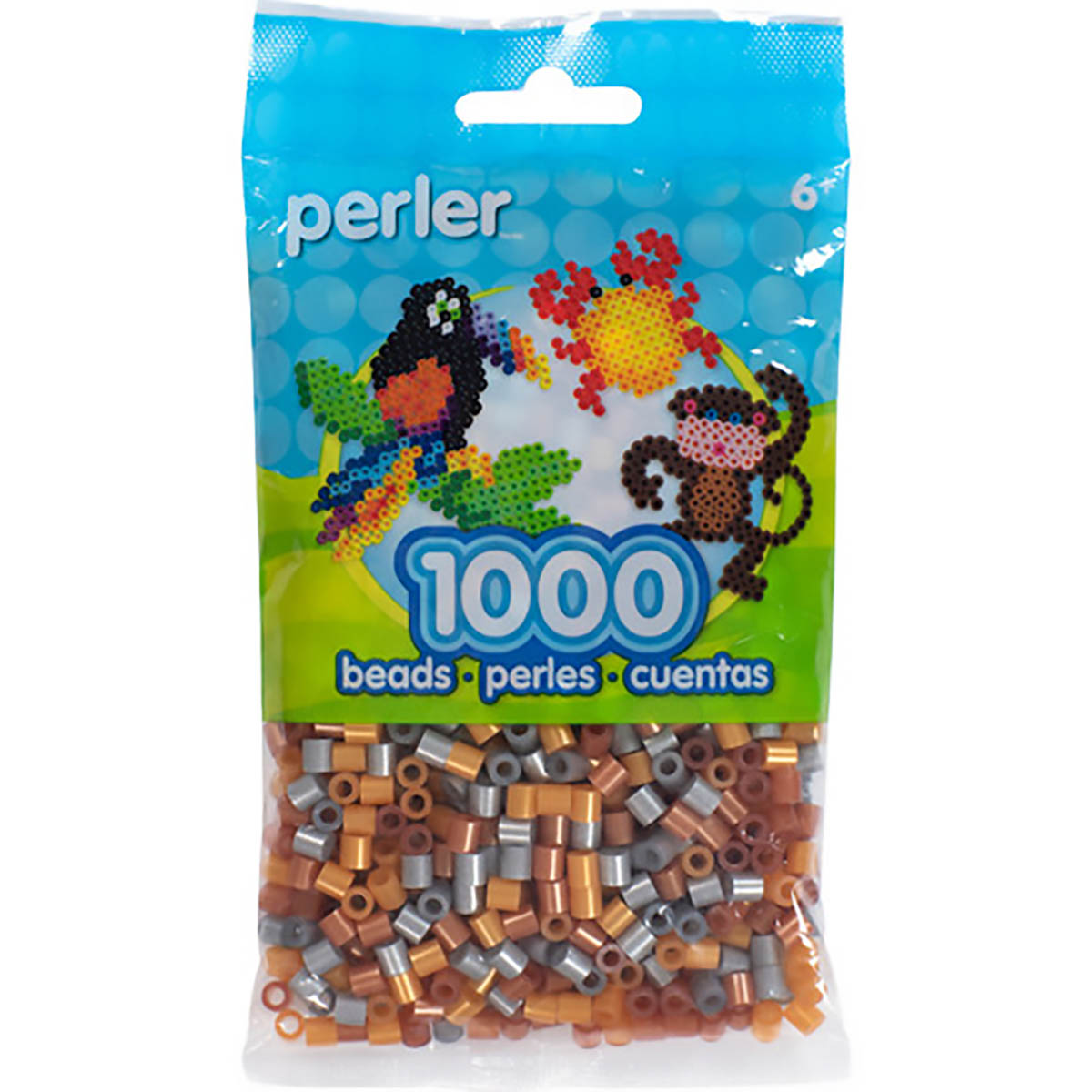 1000 Perler Beads - Metallic Mix
