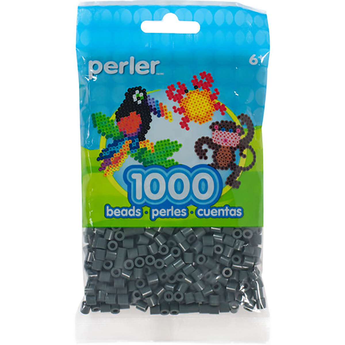 1000 Perler Beads - Charcoal