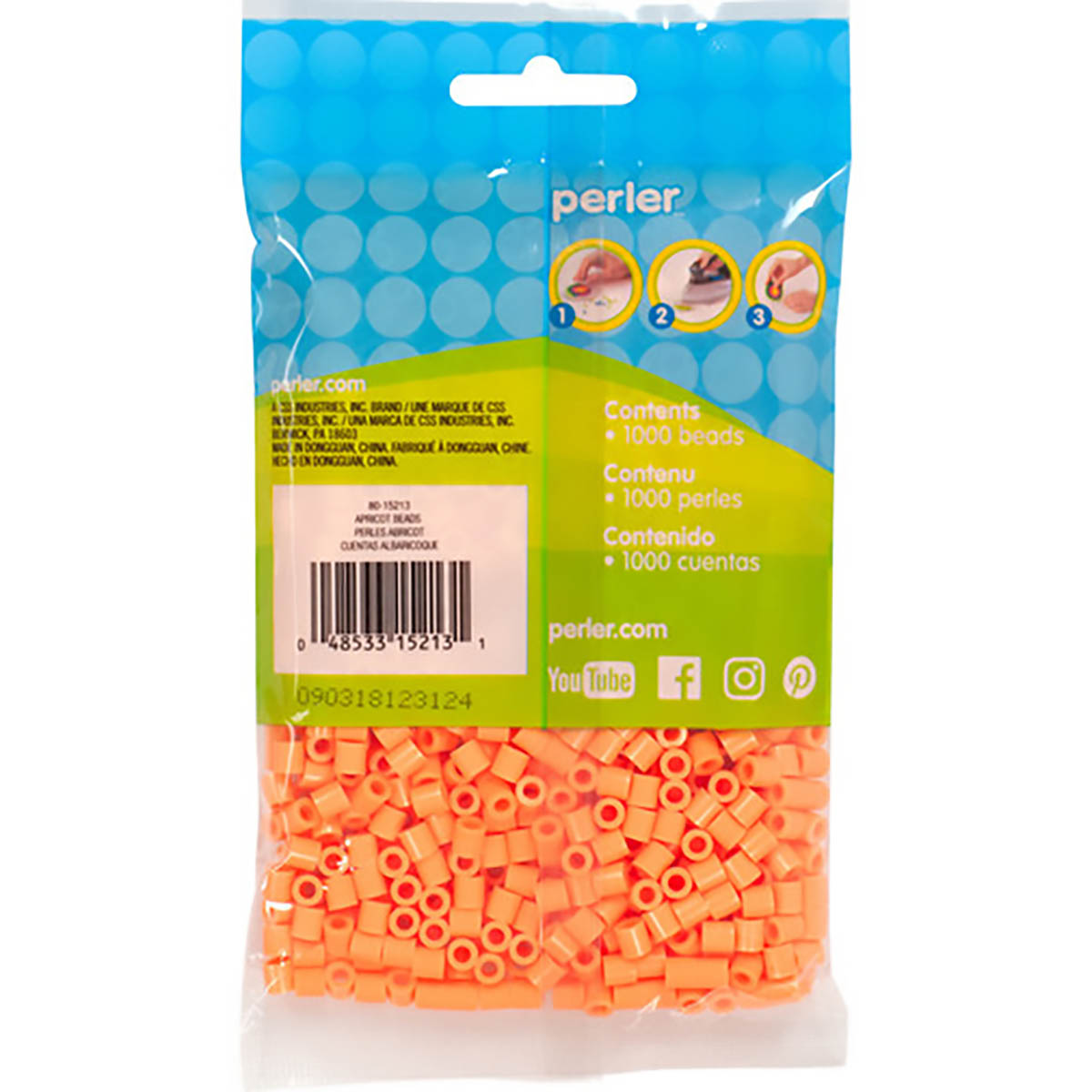 1000 Perler Beads - Apricot