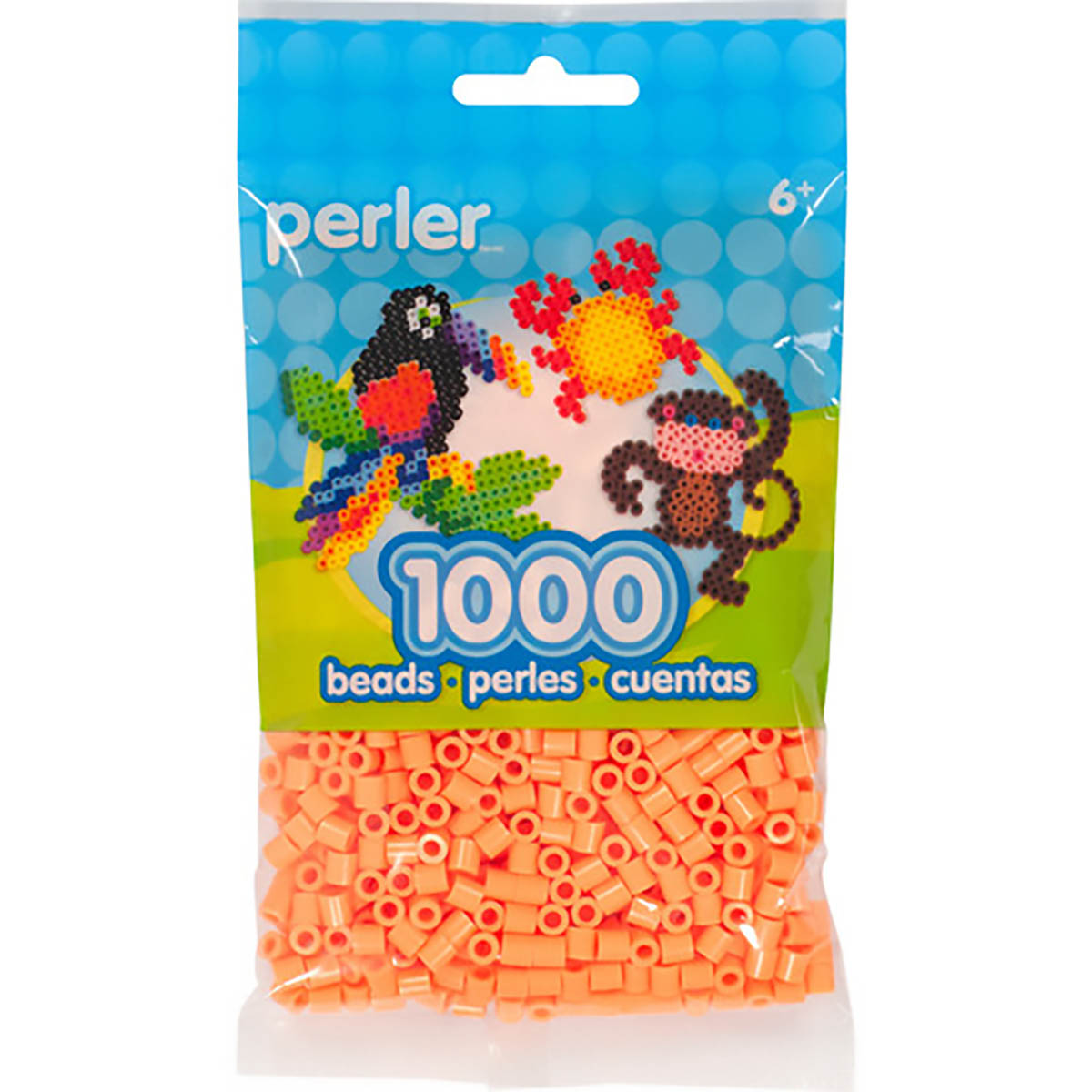 1000 Perler Beads - Apricot
