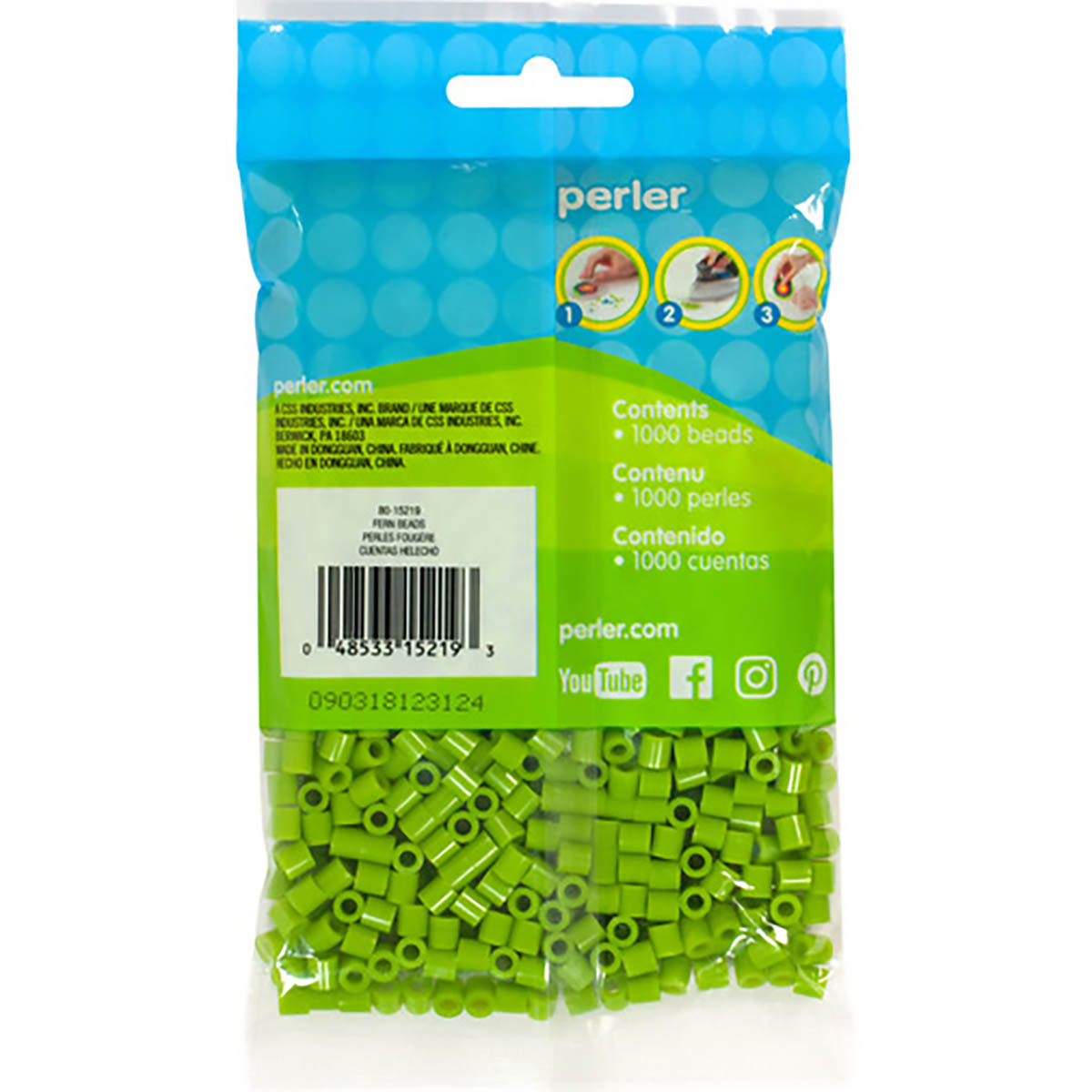 1000 Perler Beads - Fern
