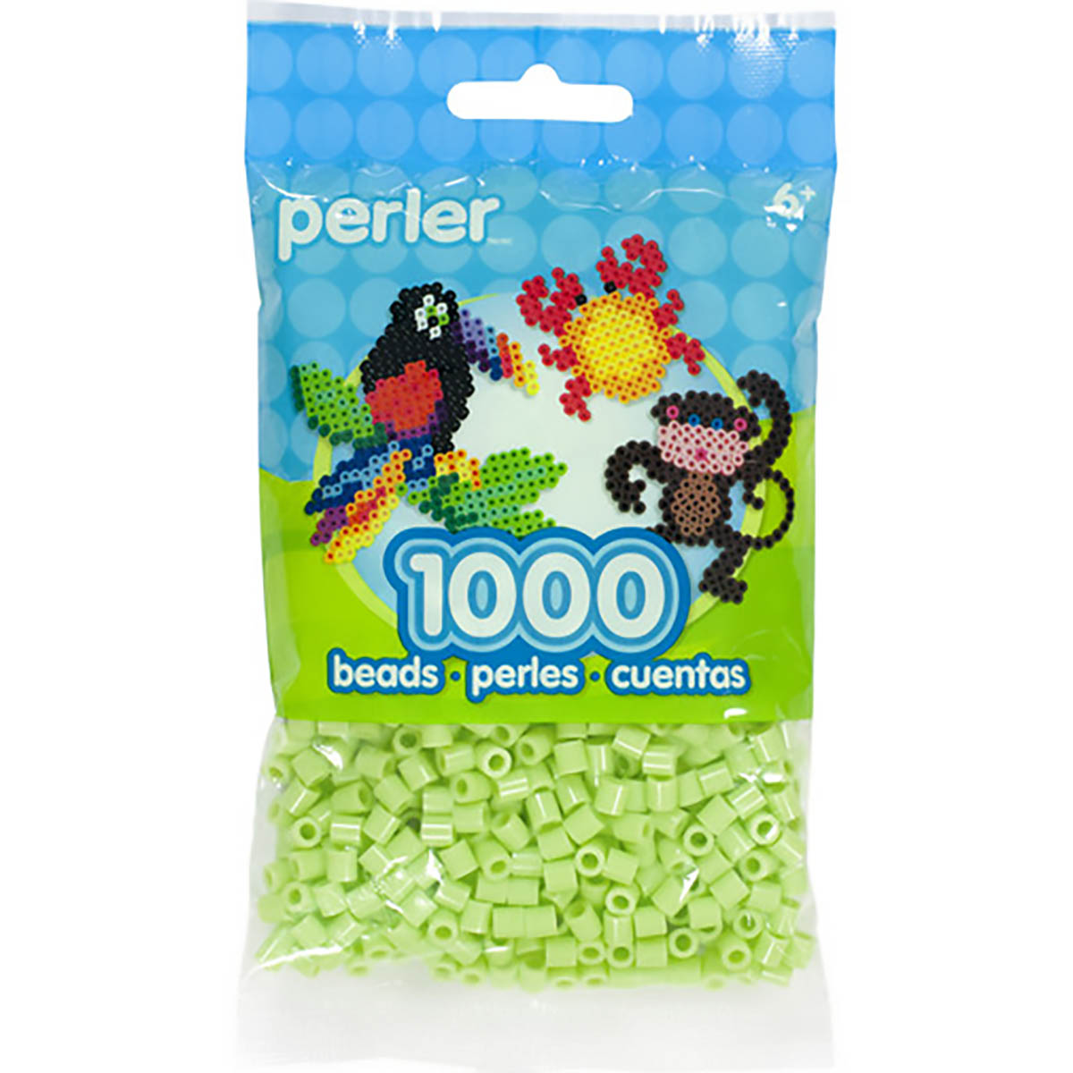 1000 Perler Beads - Sour Apple