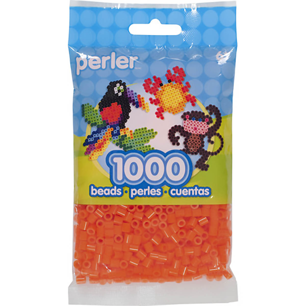 1000 Perler Beads - Tangerine