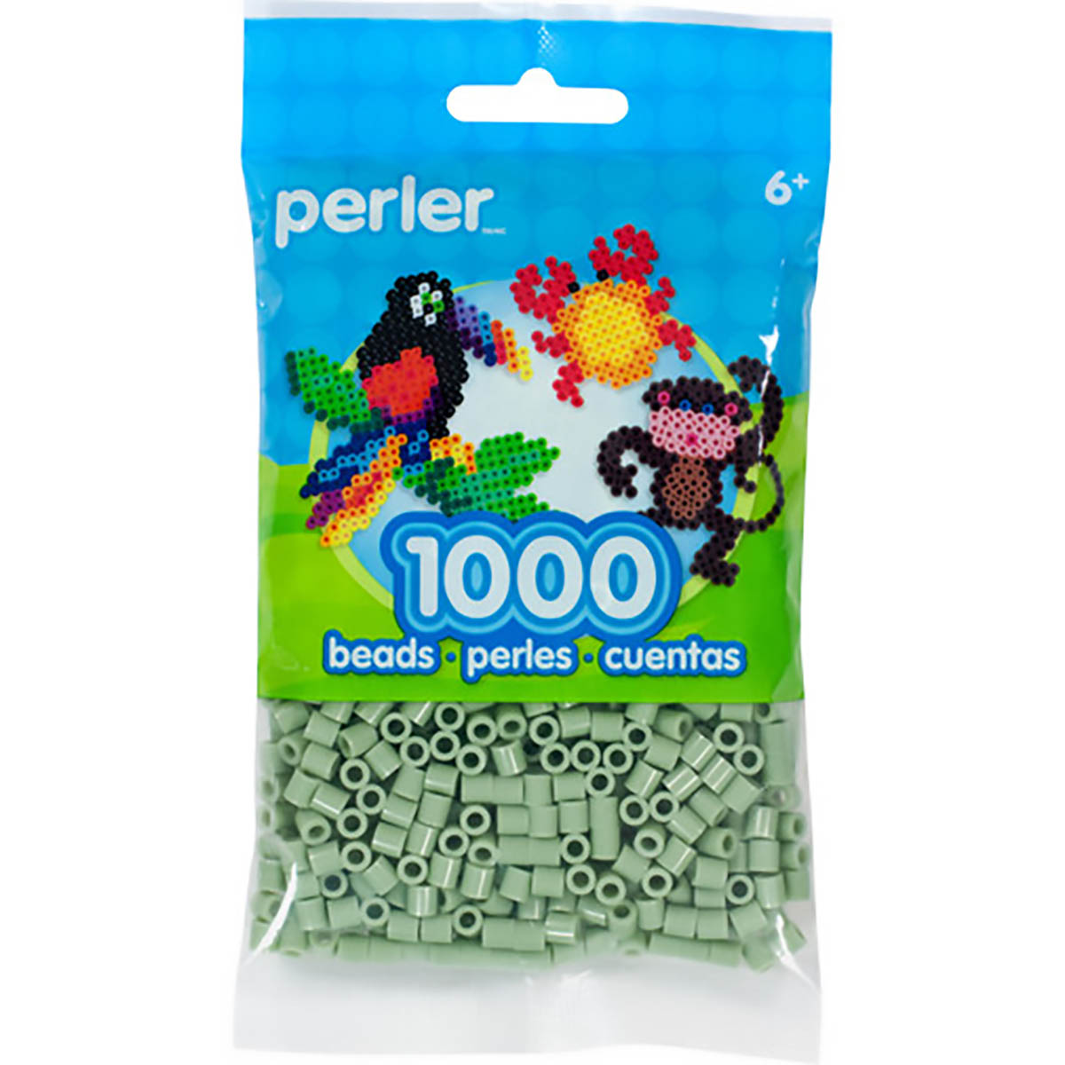 1000 Perler Beads - Sage