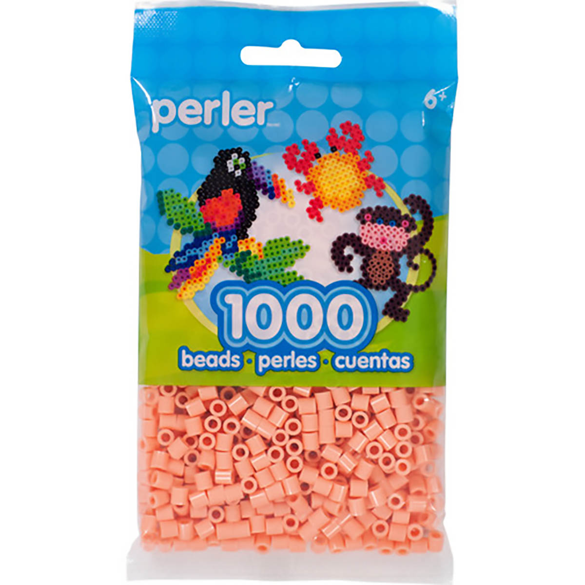 1000 Perler Beads - Orange Cream
