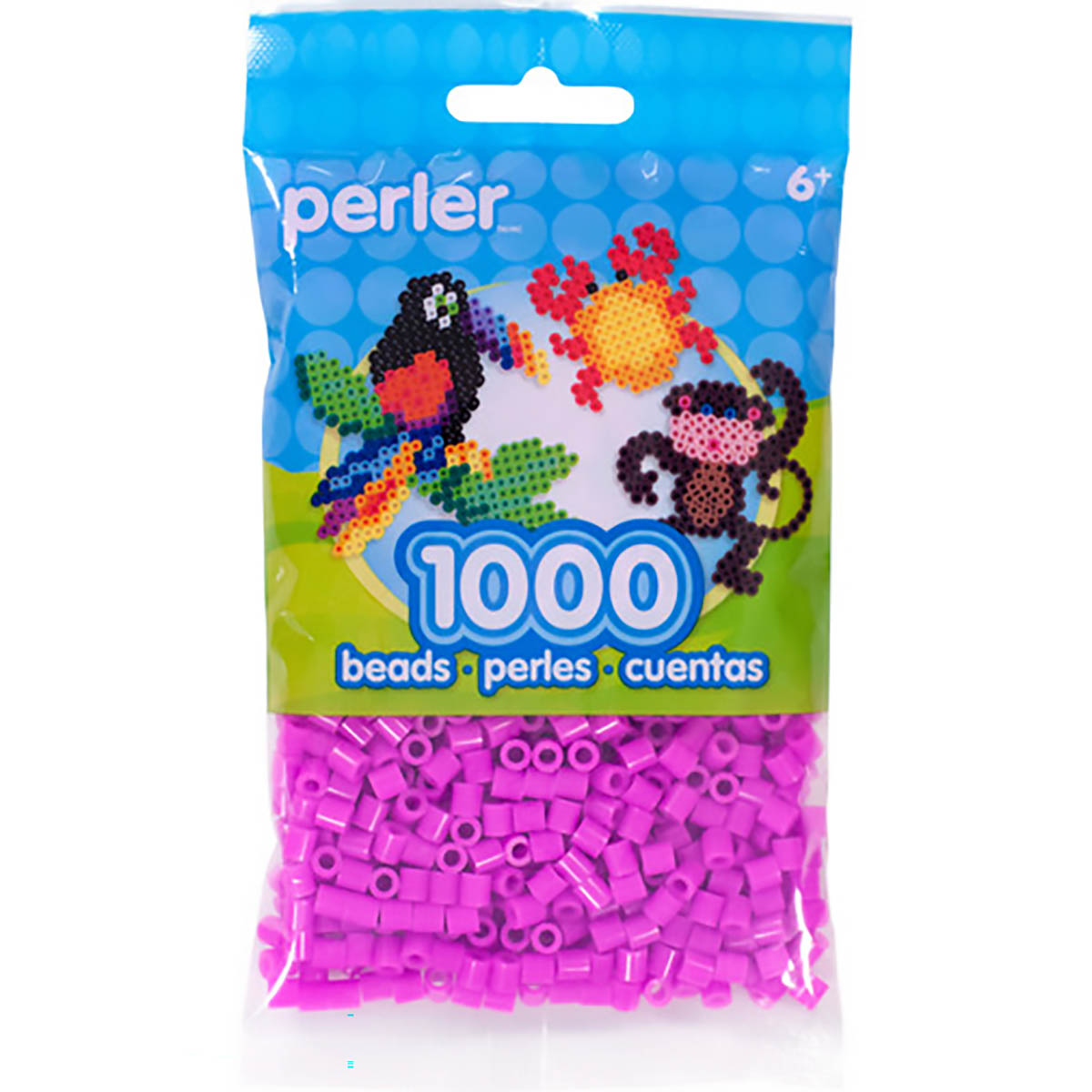 1000 Perler Beads - Fuchsia