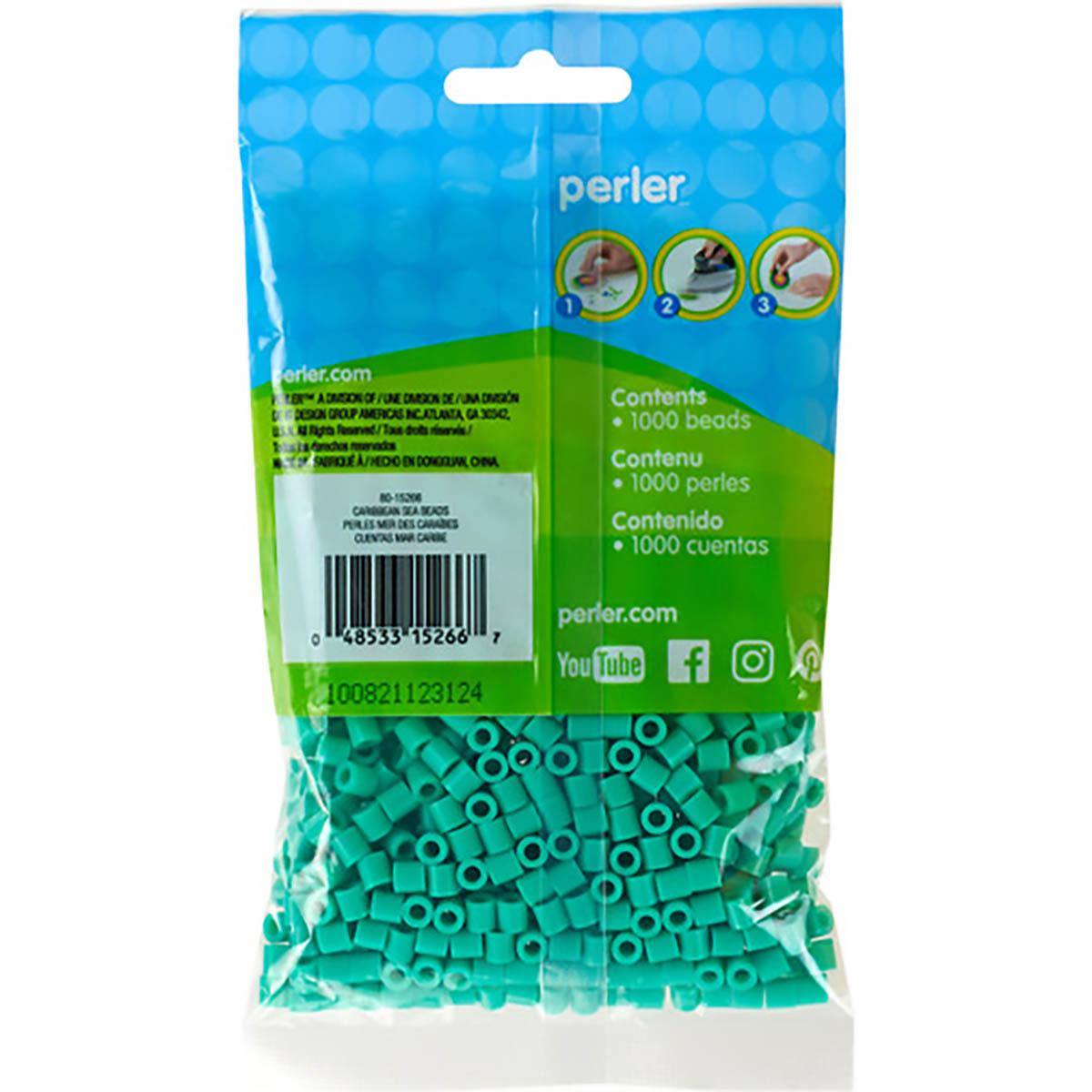 1000 Perler Beads - Caribbean Sea