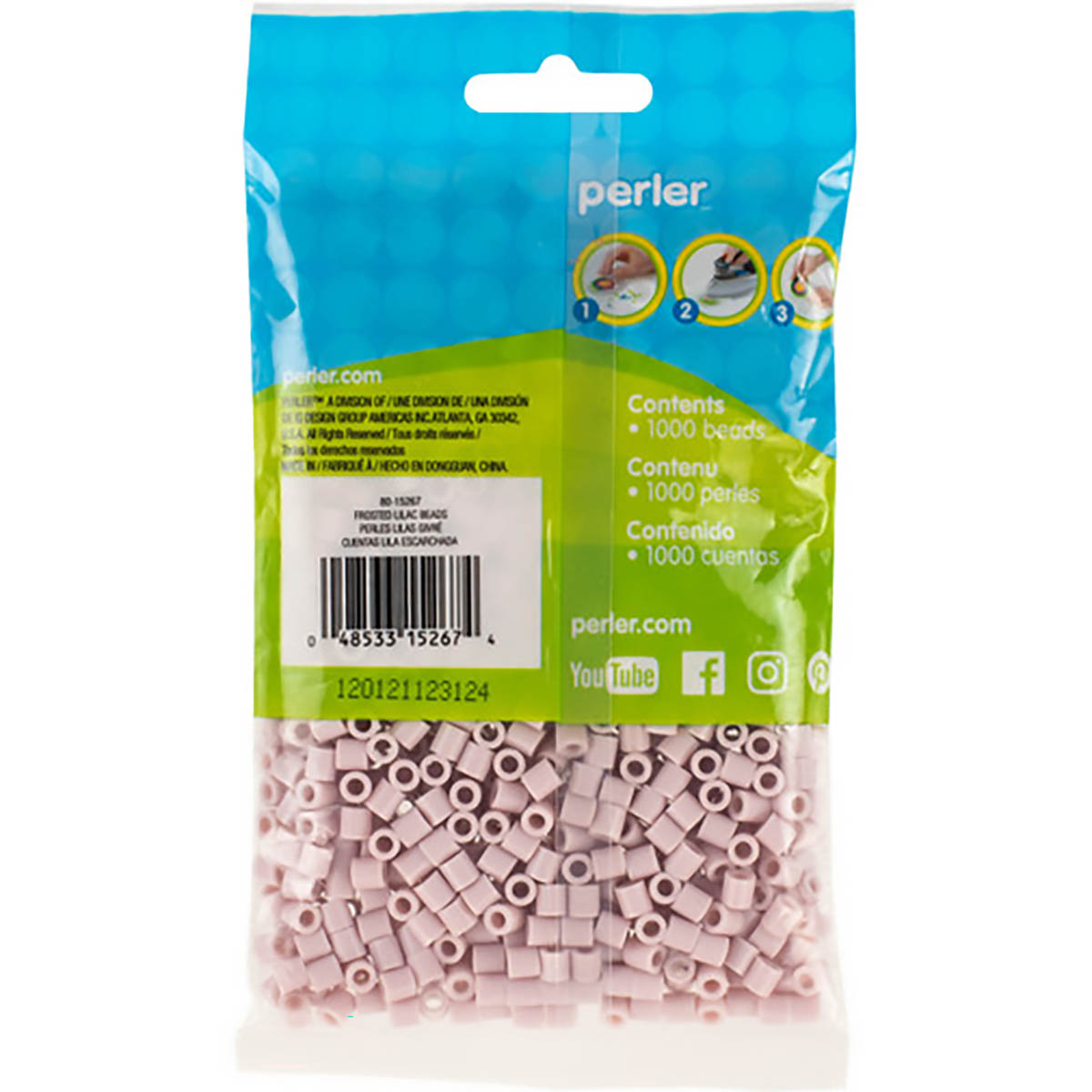 1000 Perler Beads - Frosted Lilac