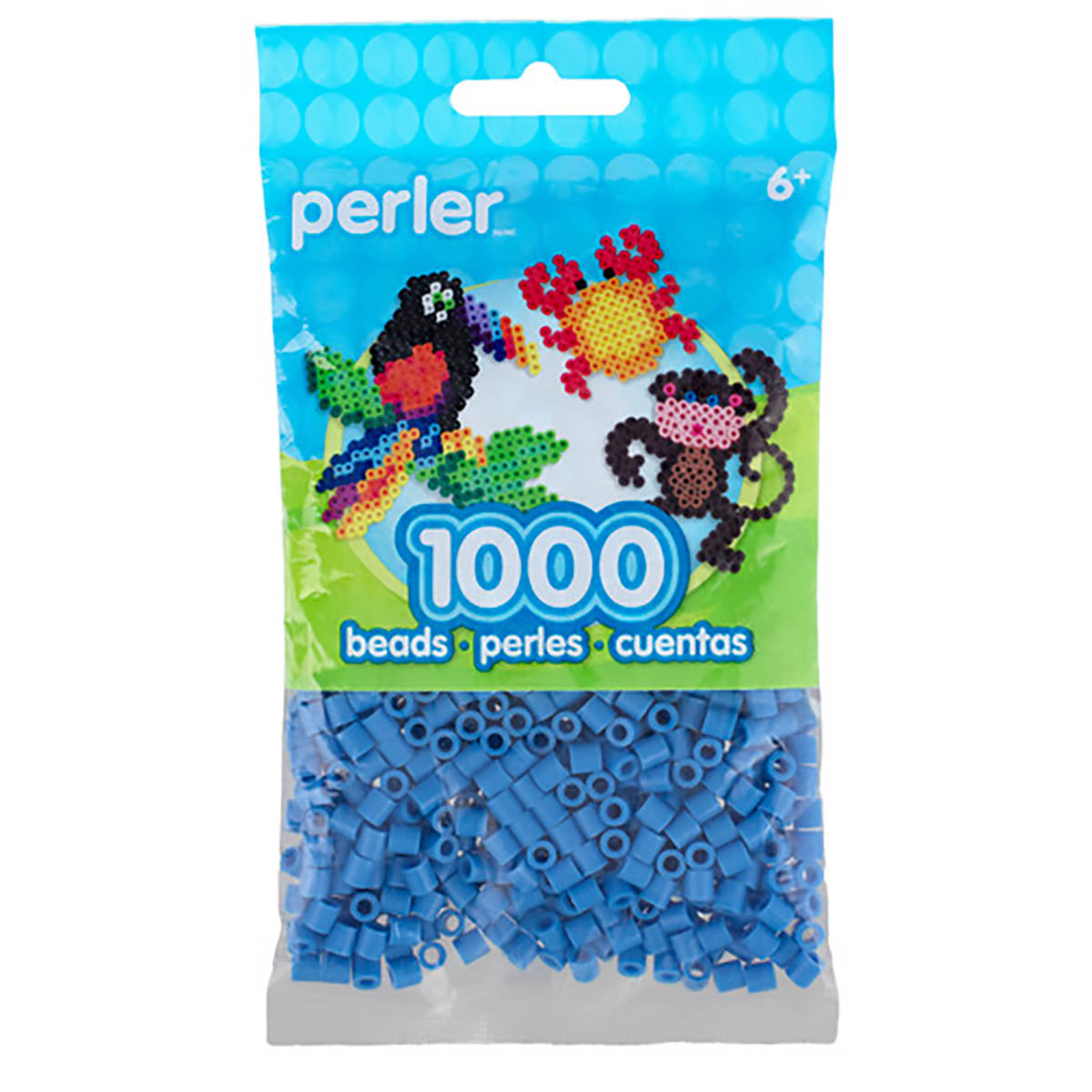 1000 Perler Beads - Light Blue