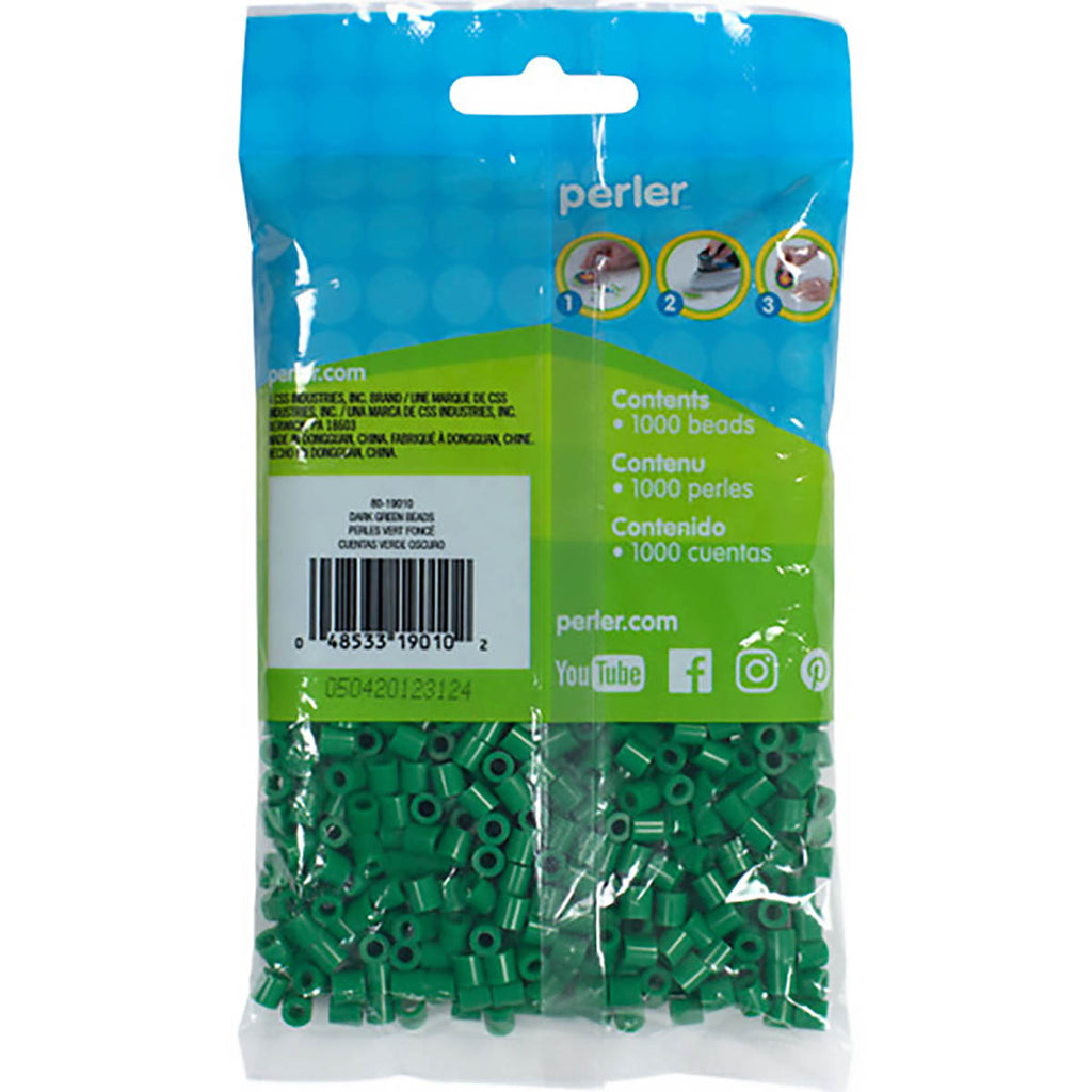 1000 Perler Beads - Dark Green