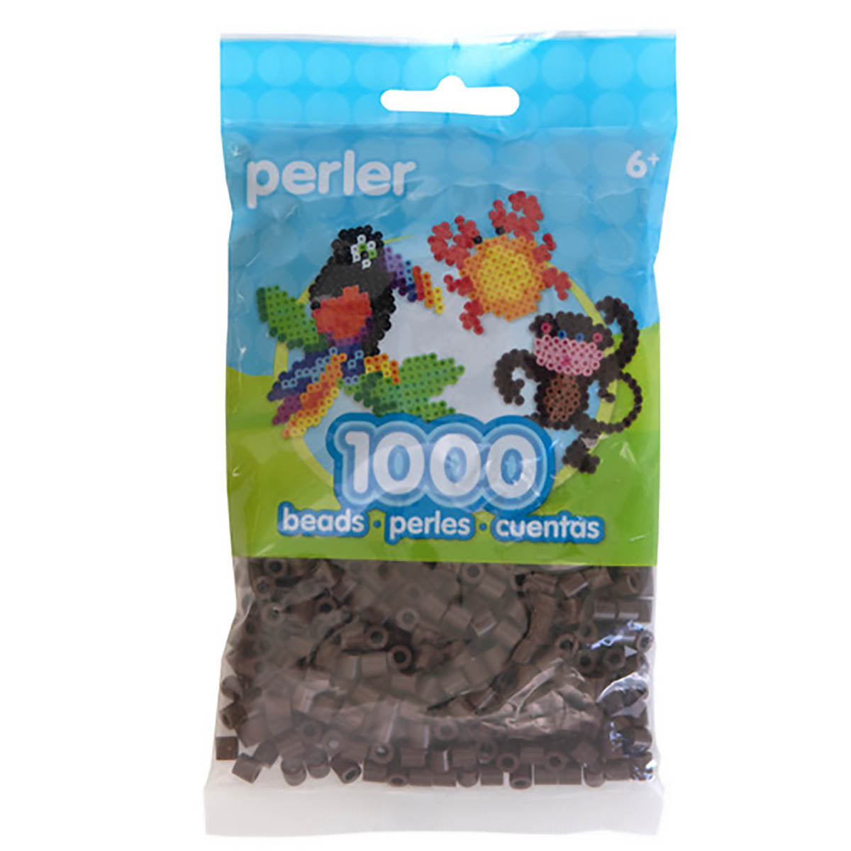 1000 Perler Beads - Brown