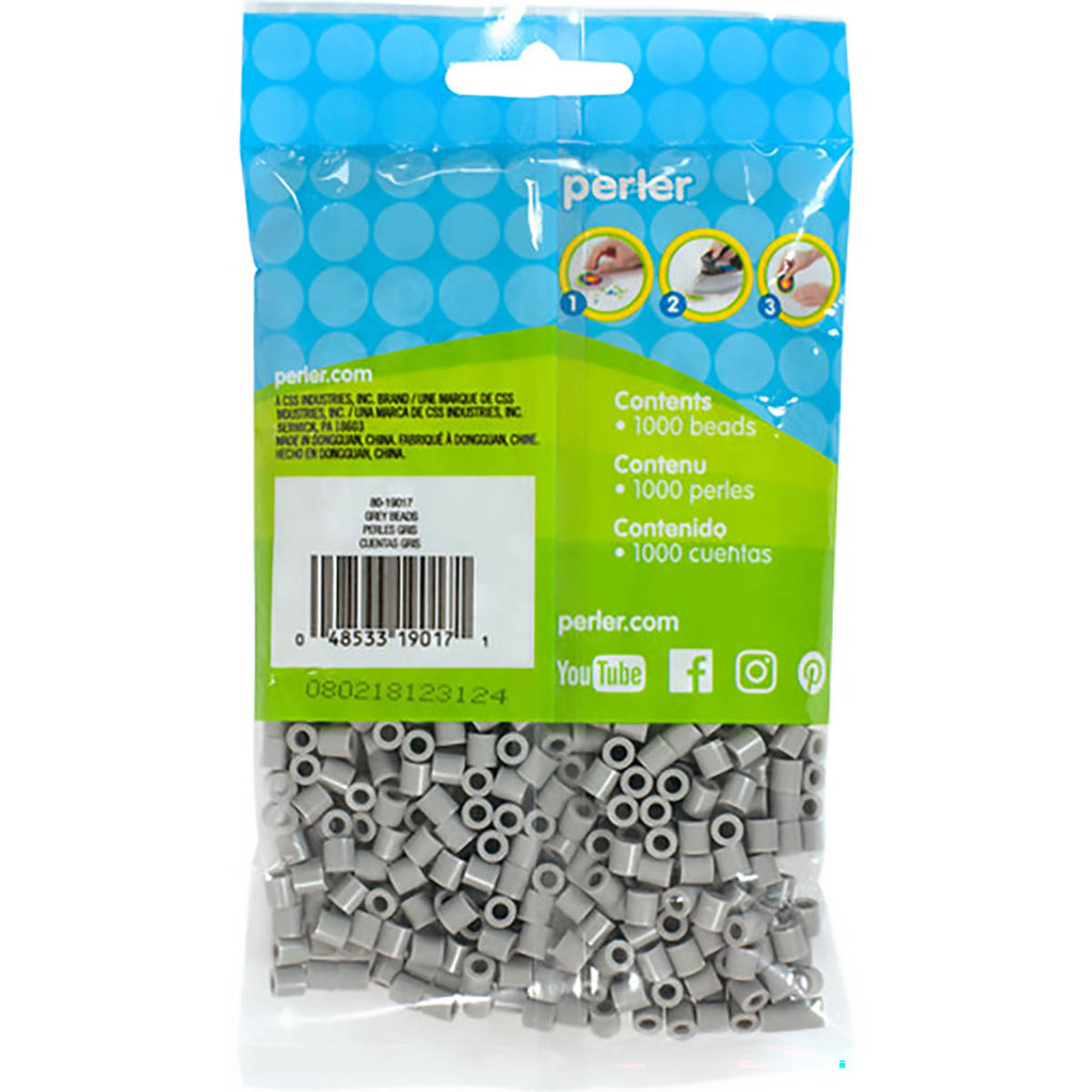 1000 Perler Beads - Gray