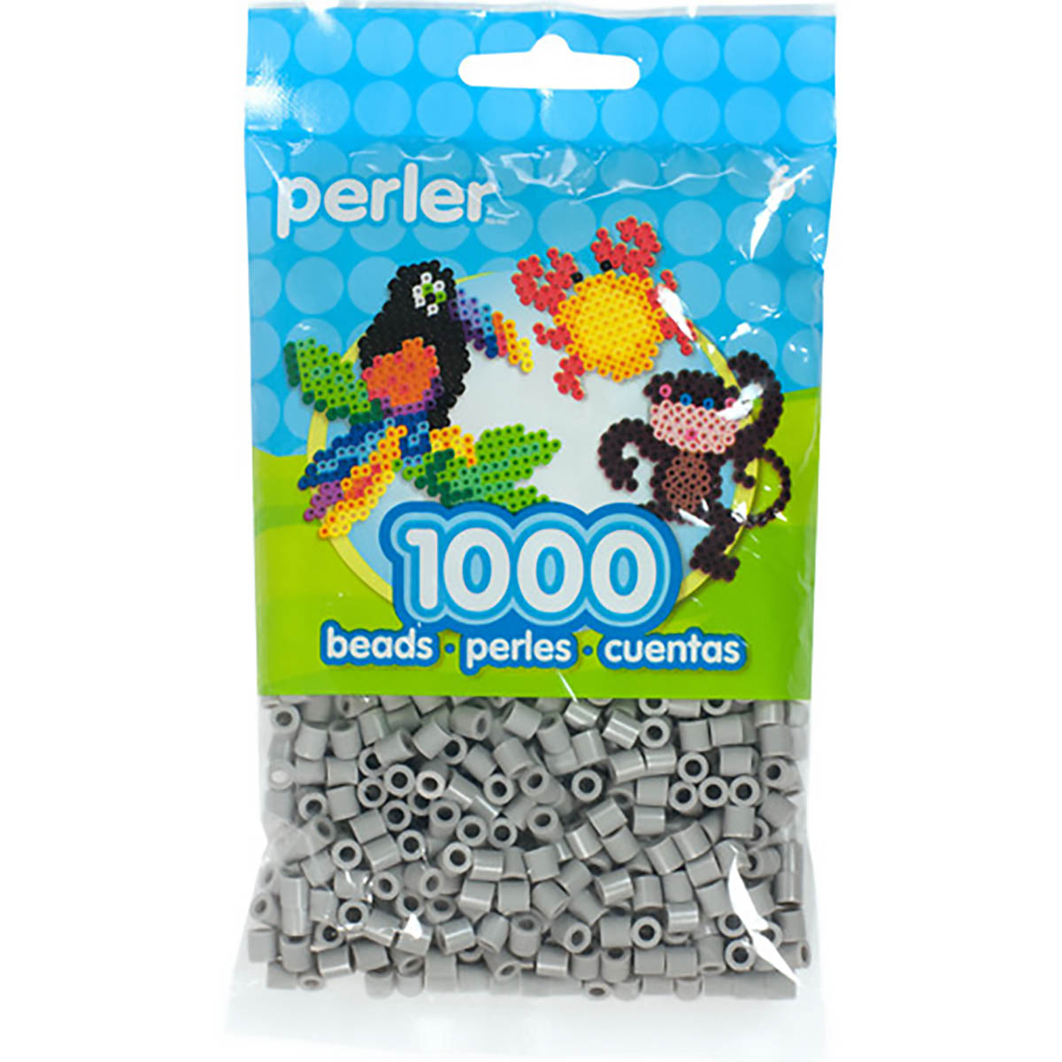 1000 Perler Beads - Gray