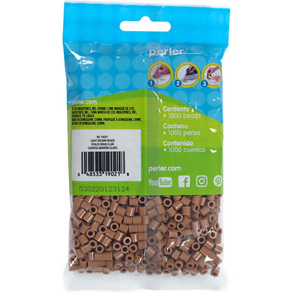 1000 Perler Beads - Light Brown