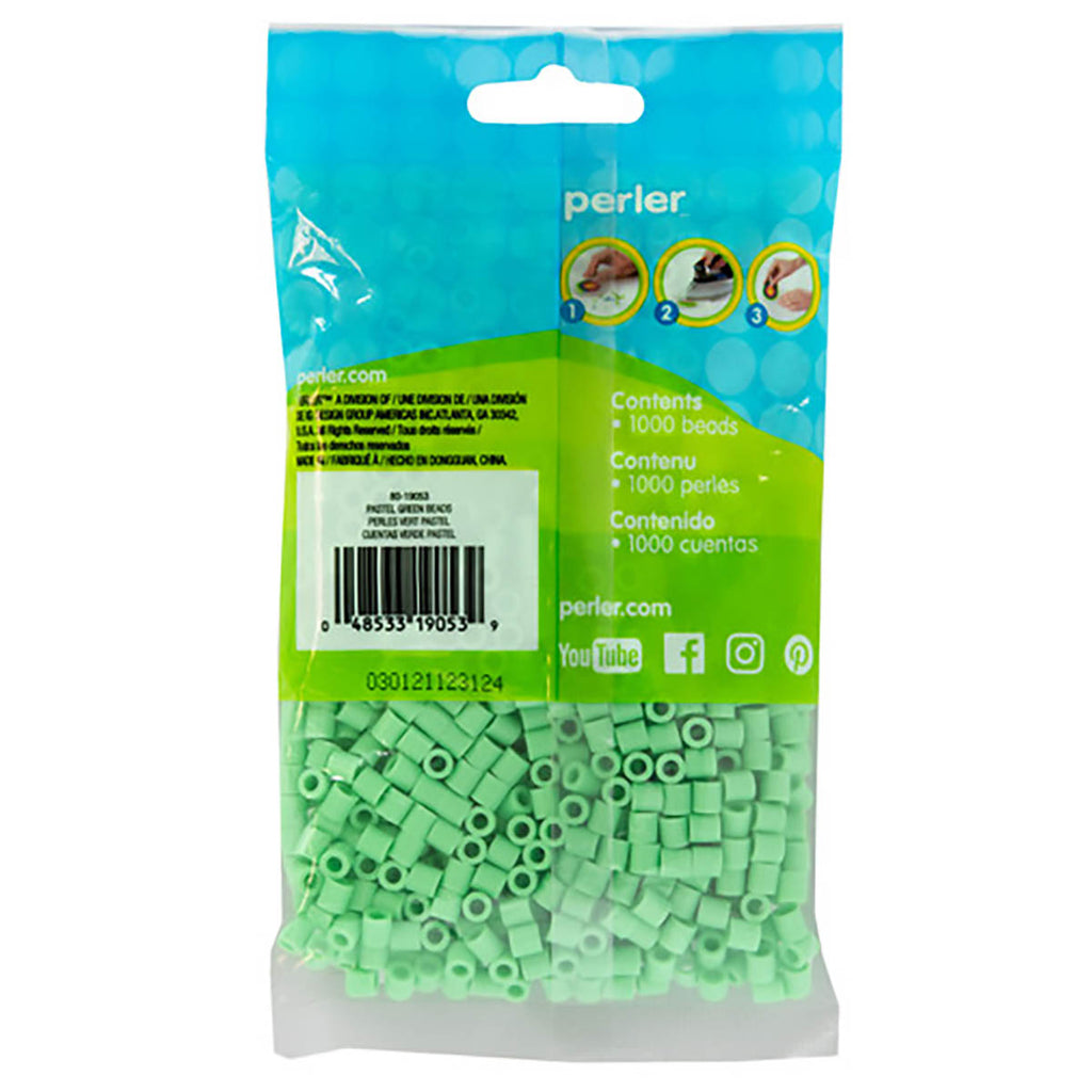 1000 Perler Beads - Pastel Green