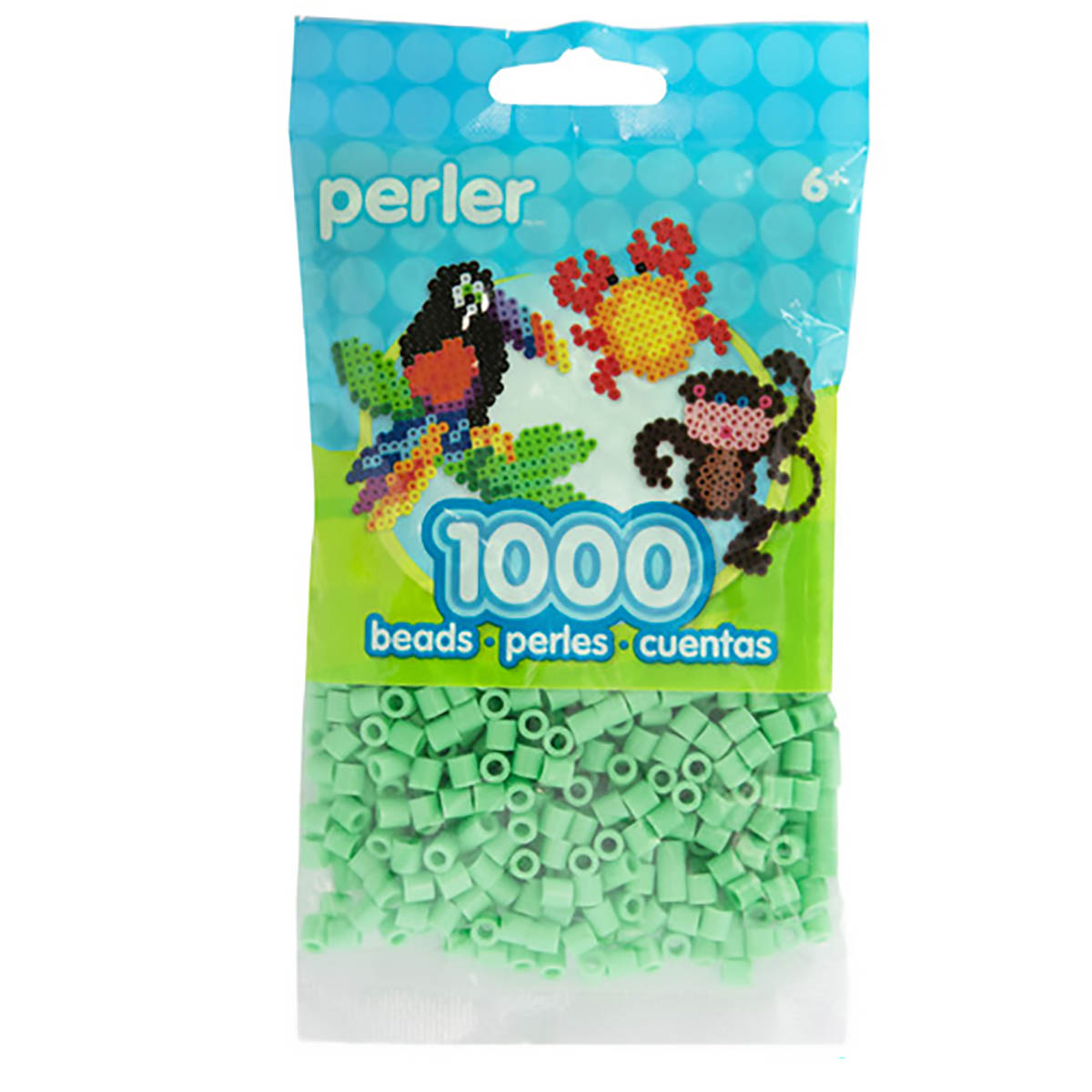 1000 Perler Beads - Pastel Green