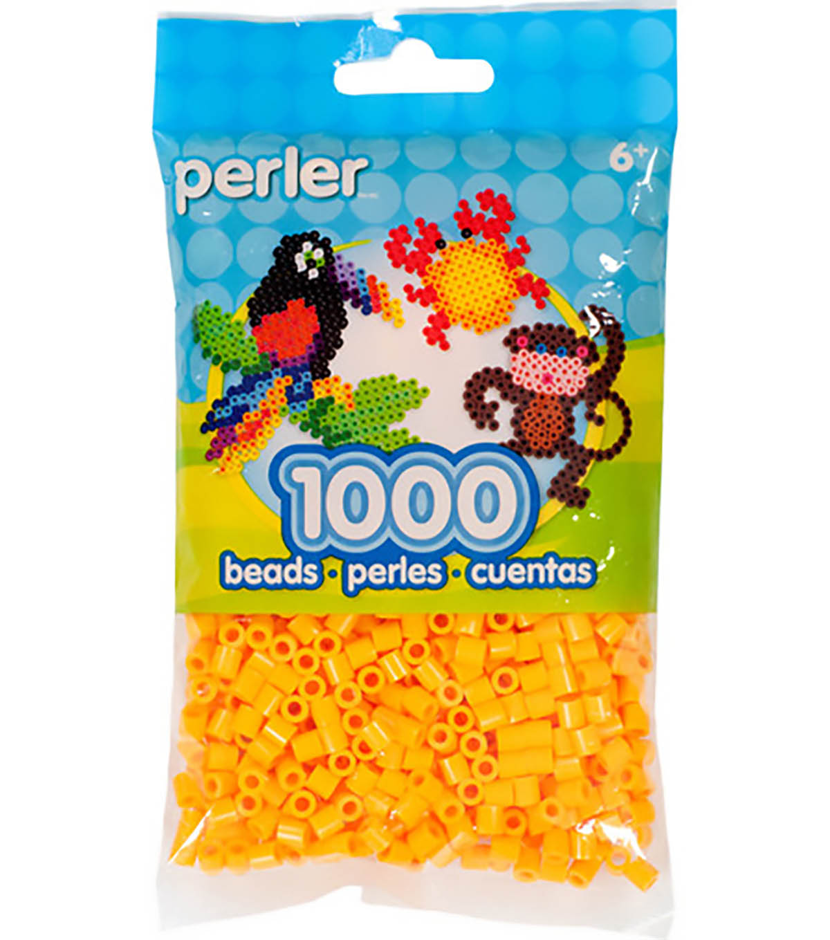 1000 Perler Beads - Cheddar