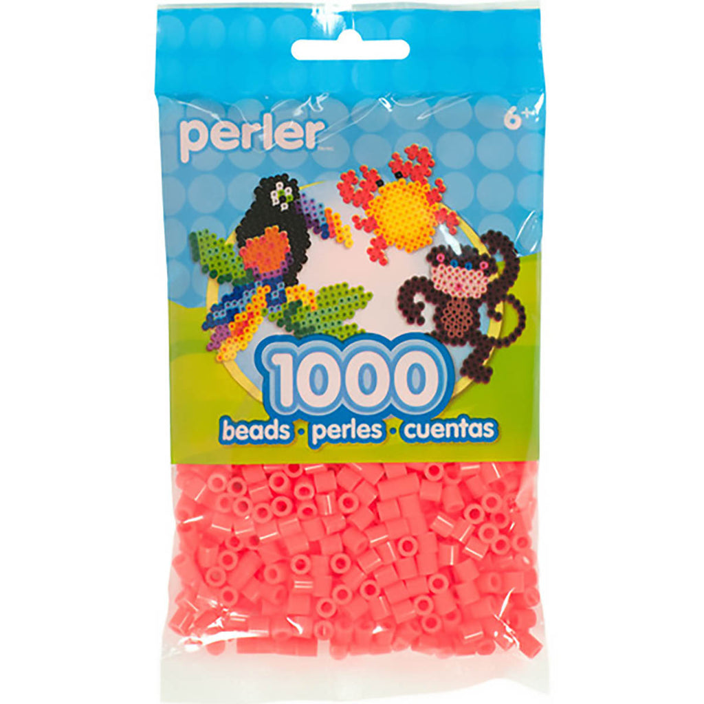 1000 Perler Beads - Hot Coral