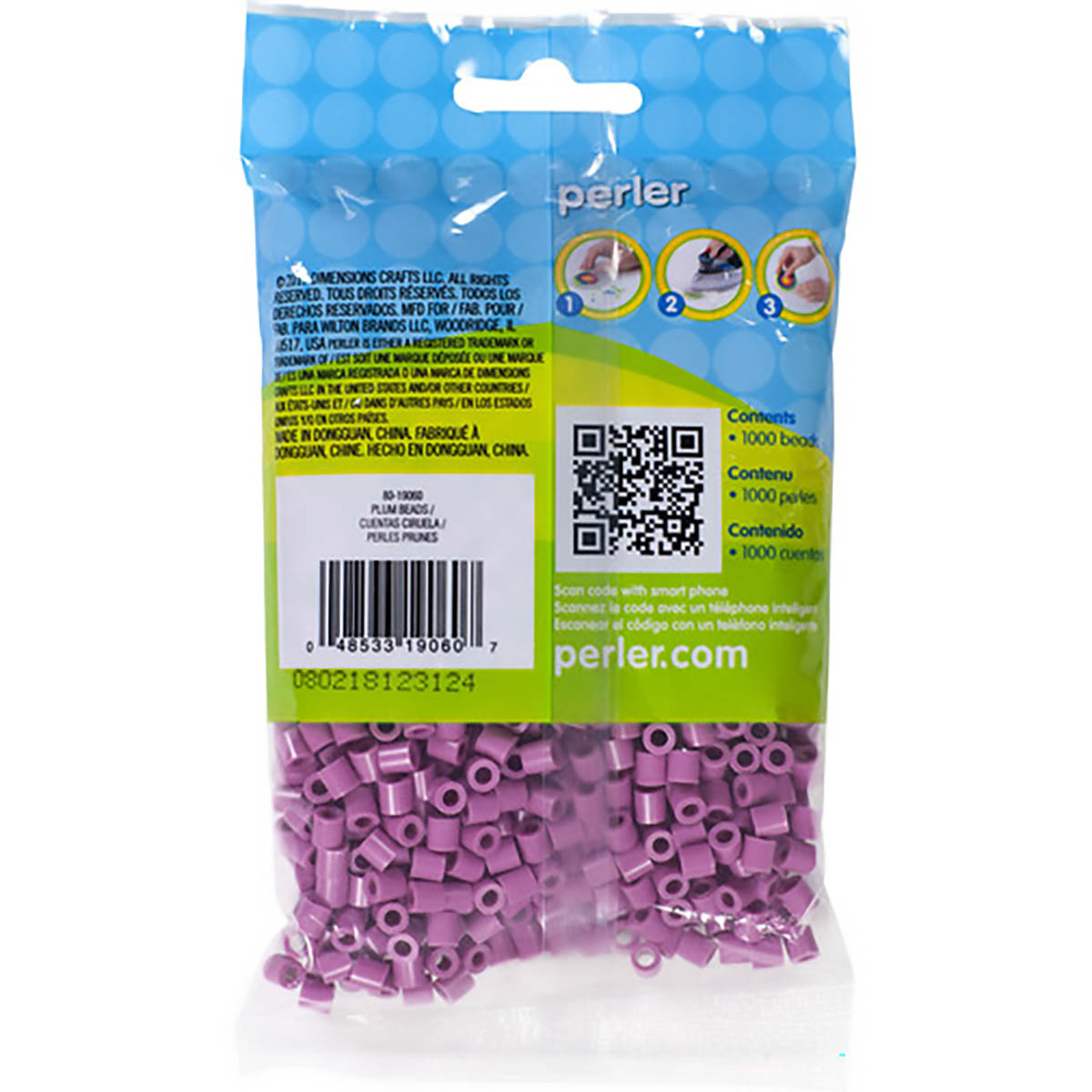 1000 Perler Beads - Plum