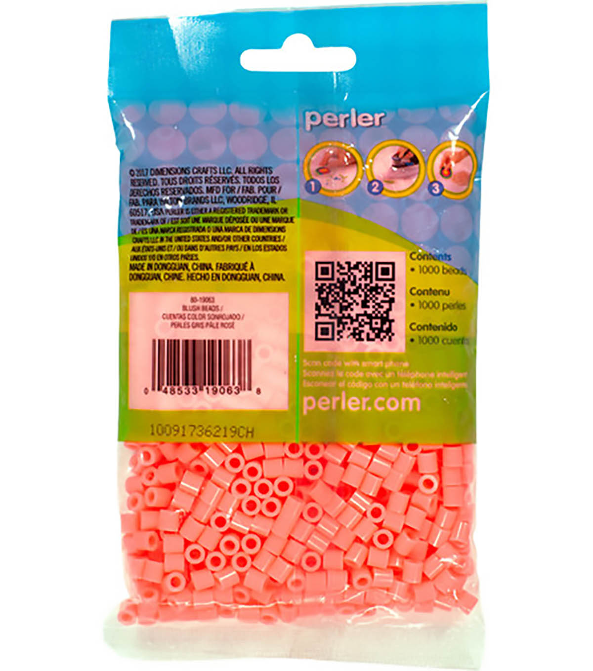 1000 Perler Beads - Blush