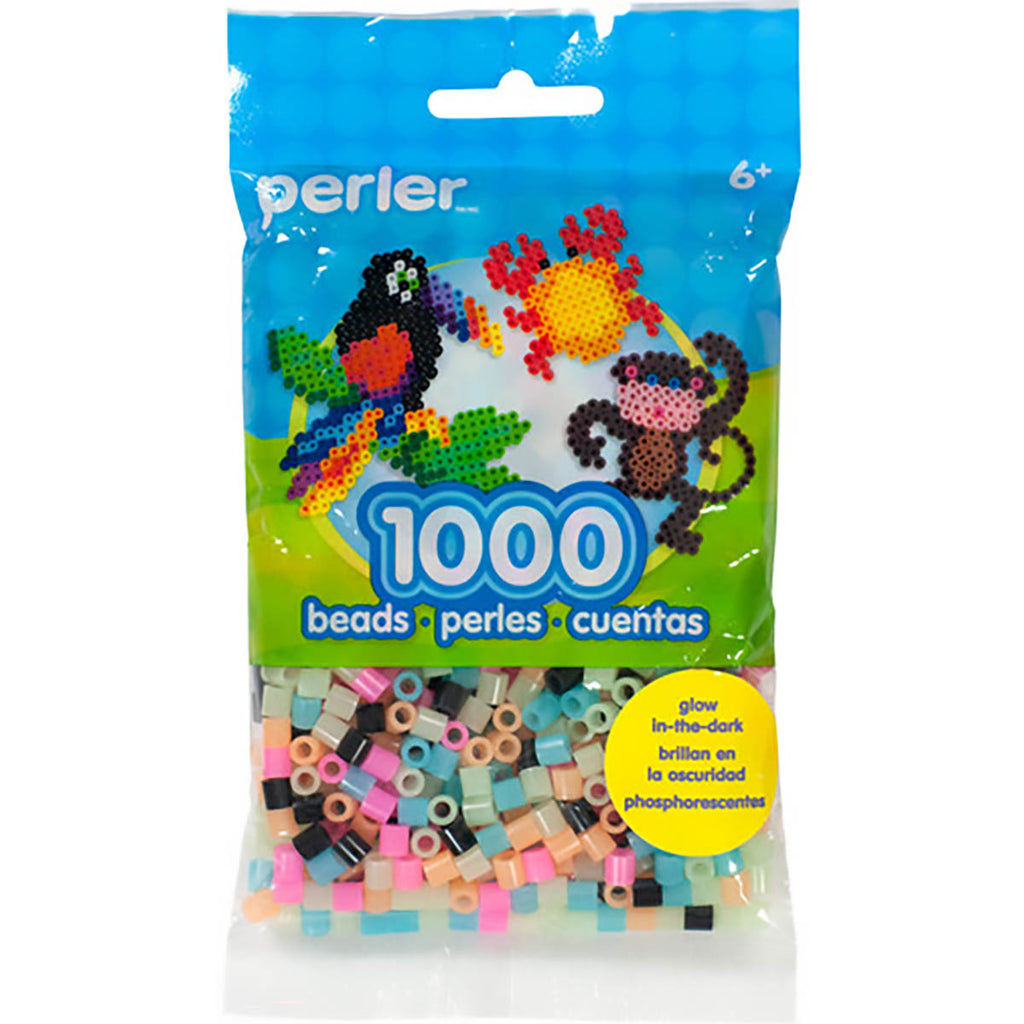 1000 Perler Beads - Glow in the Dark Mix