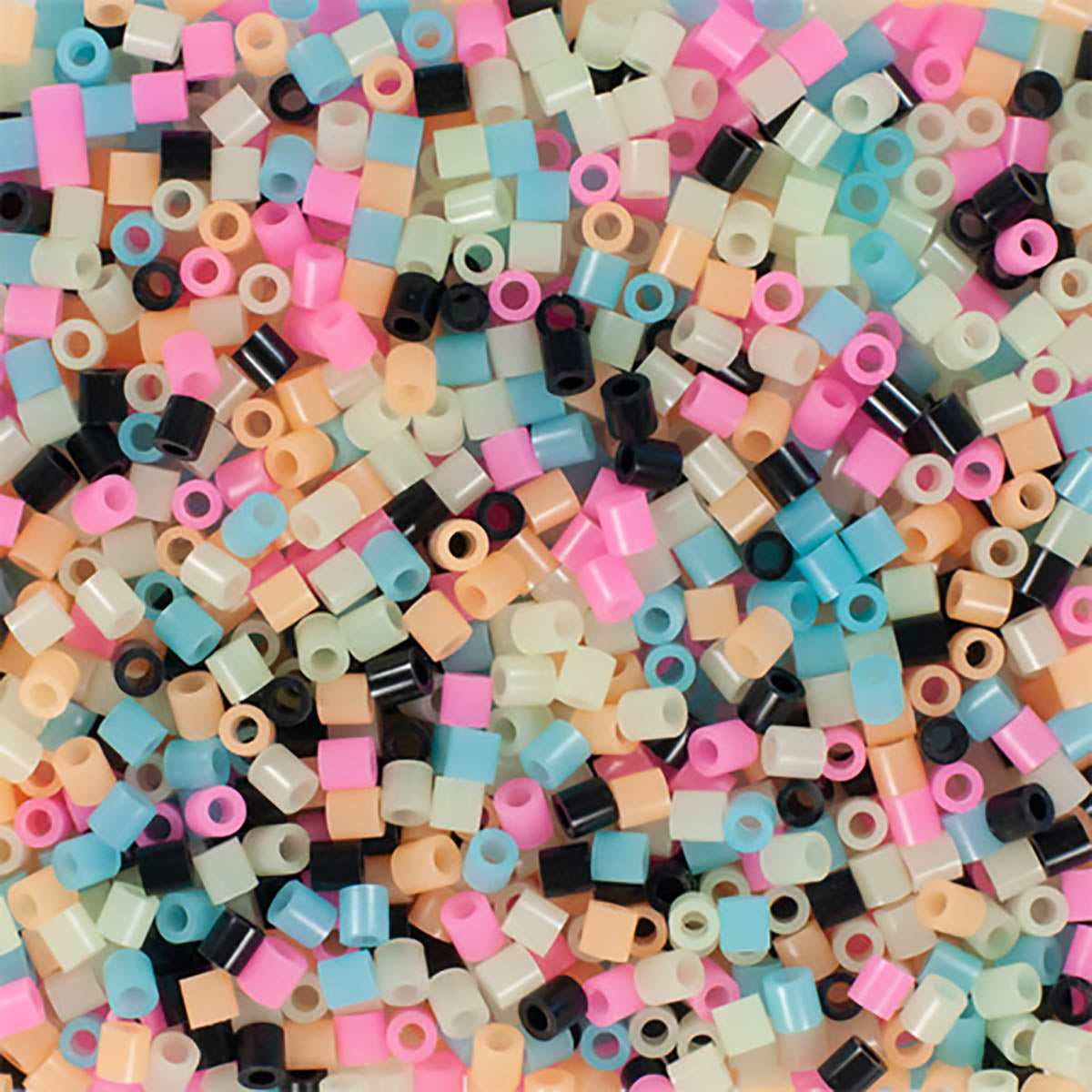 1000 Perler Beads - Glow in the Dark Mix