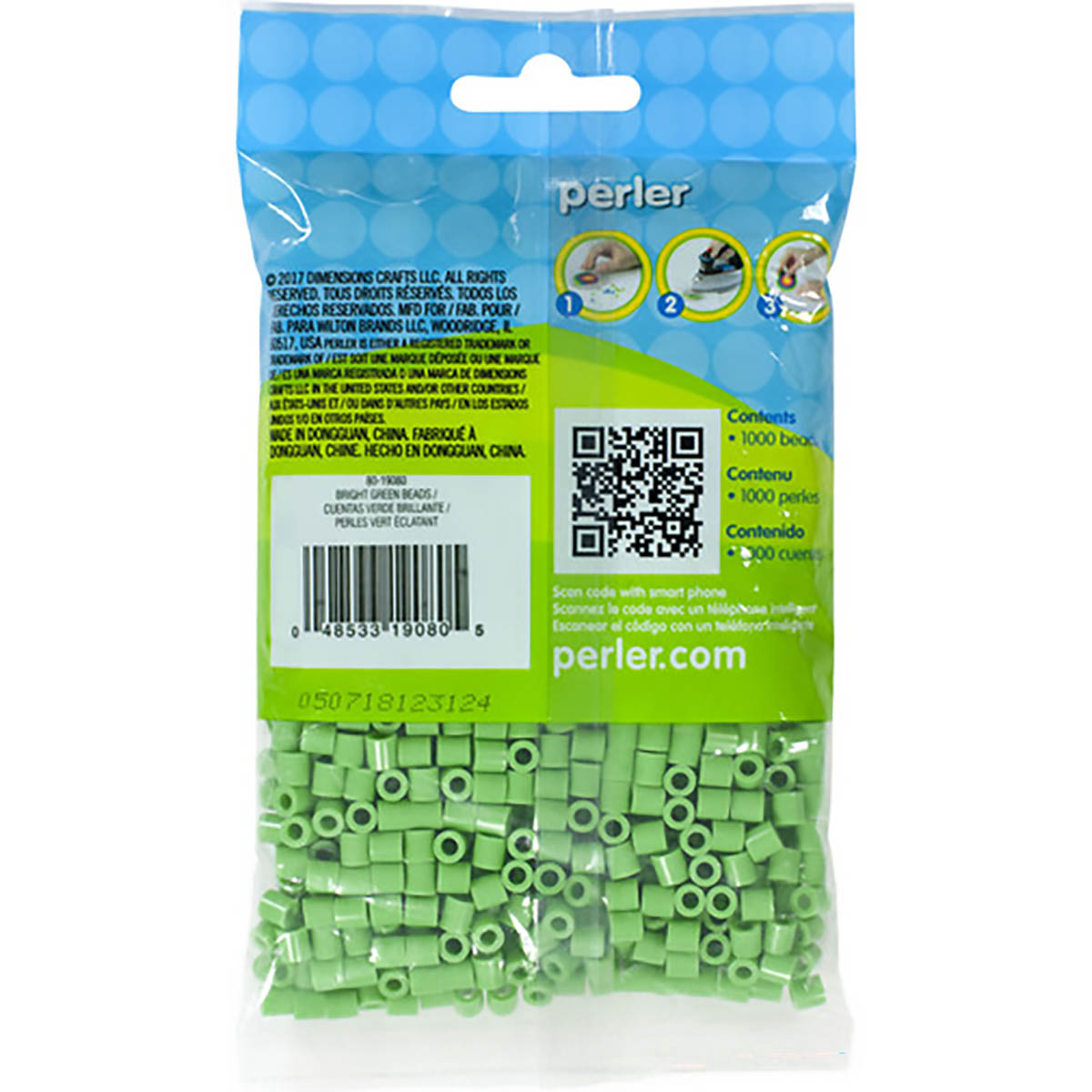 1000 Perler Beads - Bright Green