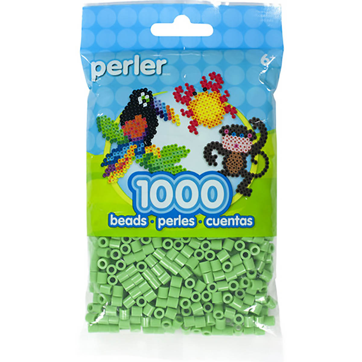 1000 Perler Beads - Bright Green