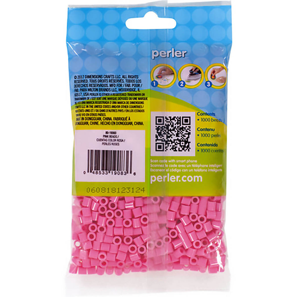 1000 Perler Beads - Pink