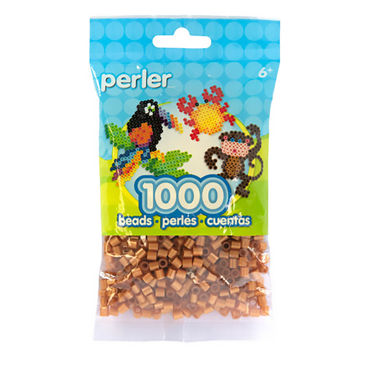 1000 Perler Beads - Gold Metallic