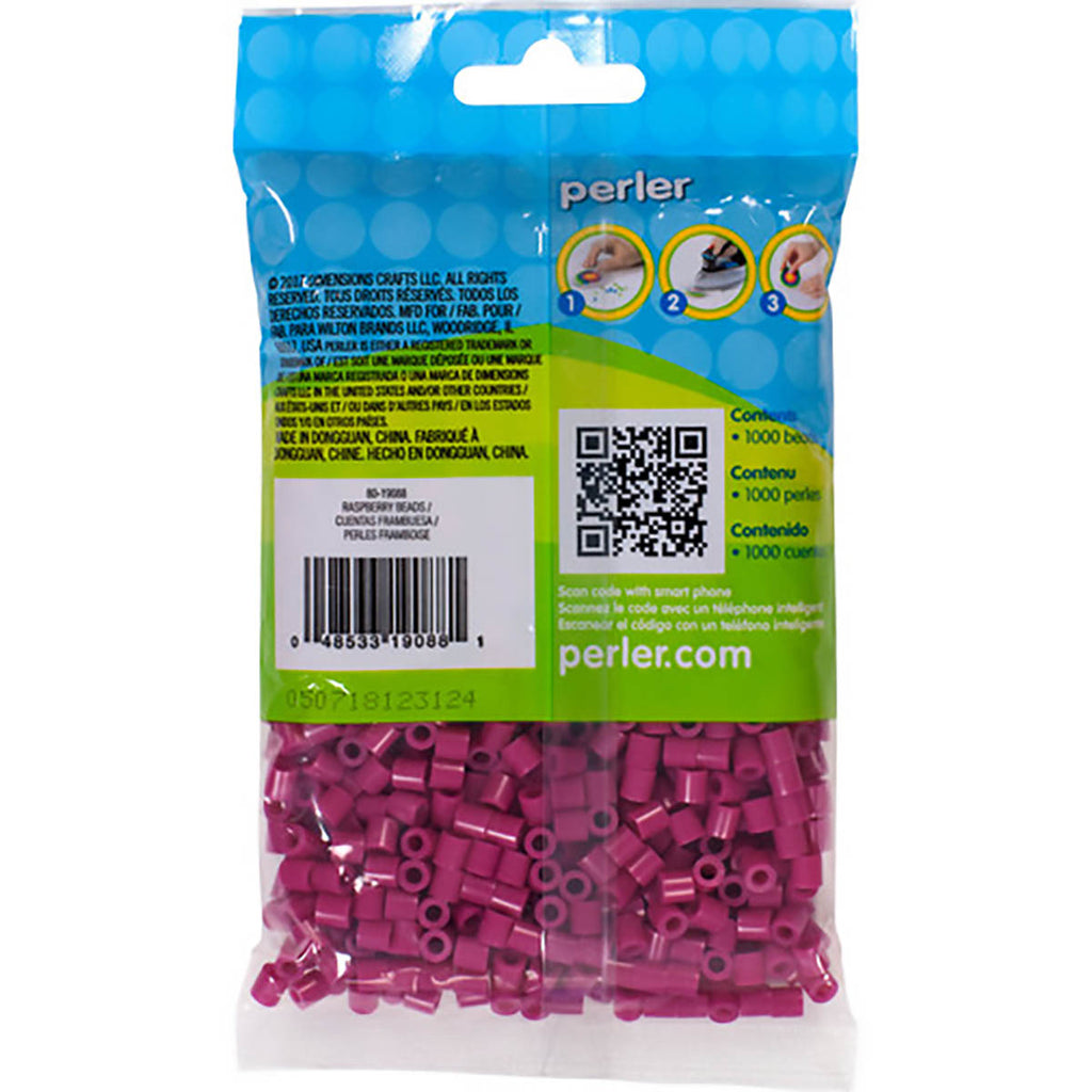 1000 Perler Beads - Raspberry