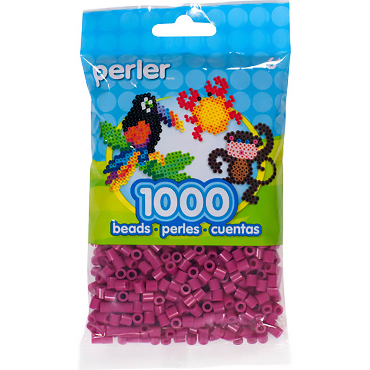 1000 Perler Beads - Raspberry