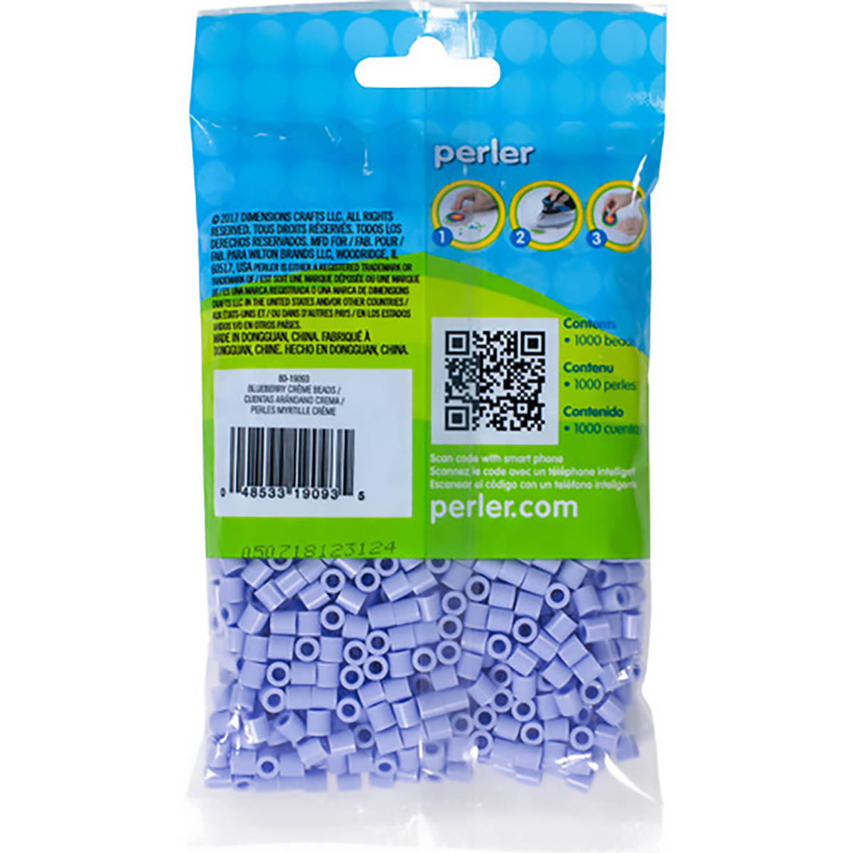 1000 Perler Beads - Blueberry Cream
