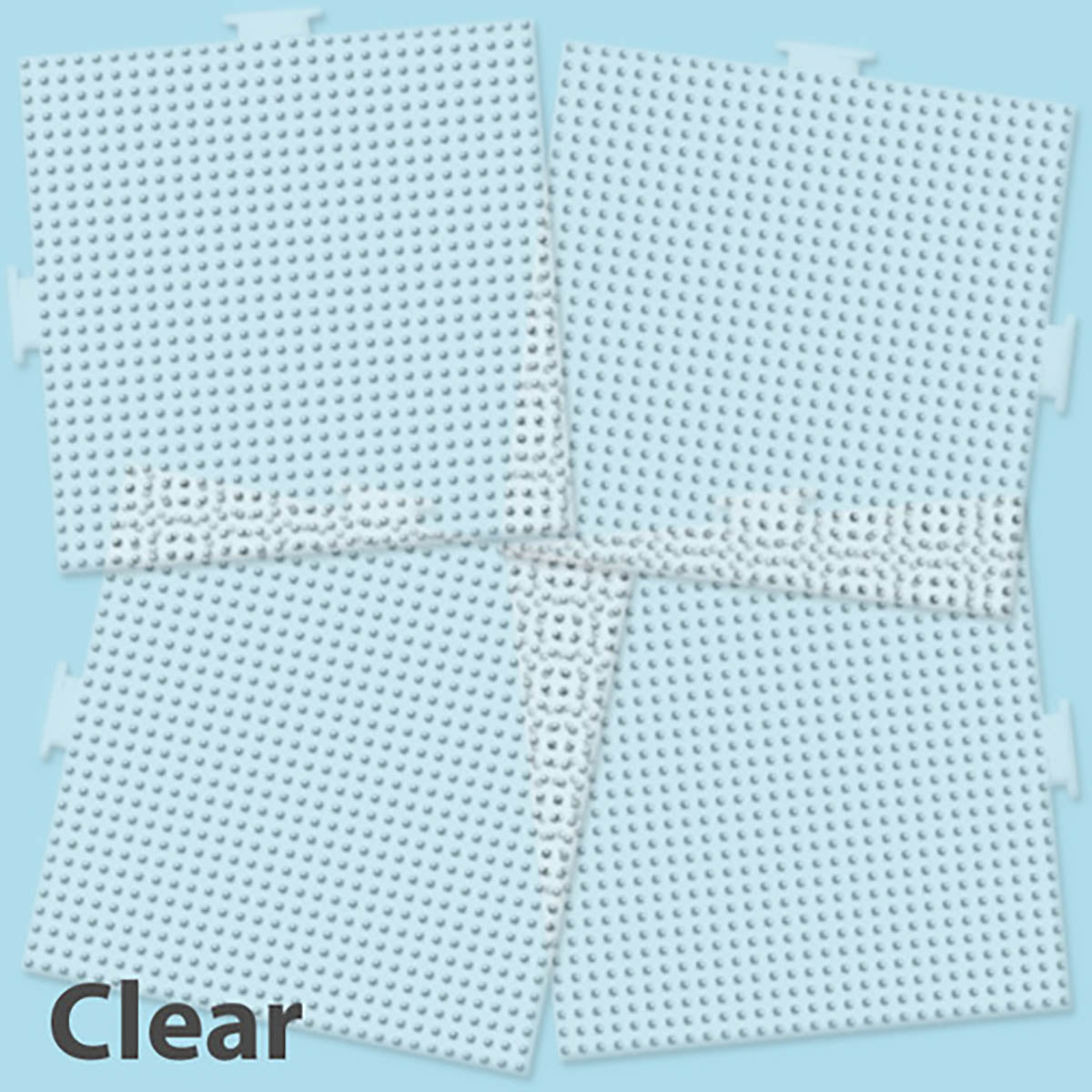 Large Clear Square Pegboards - 4 Ct